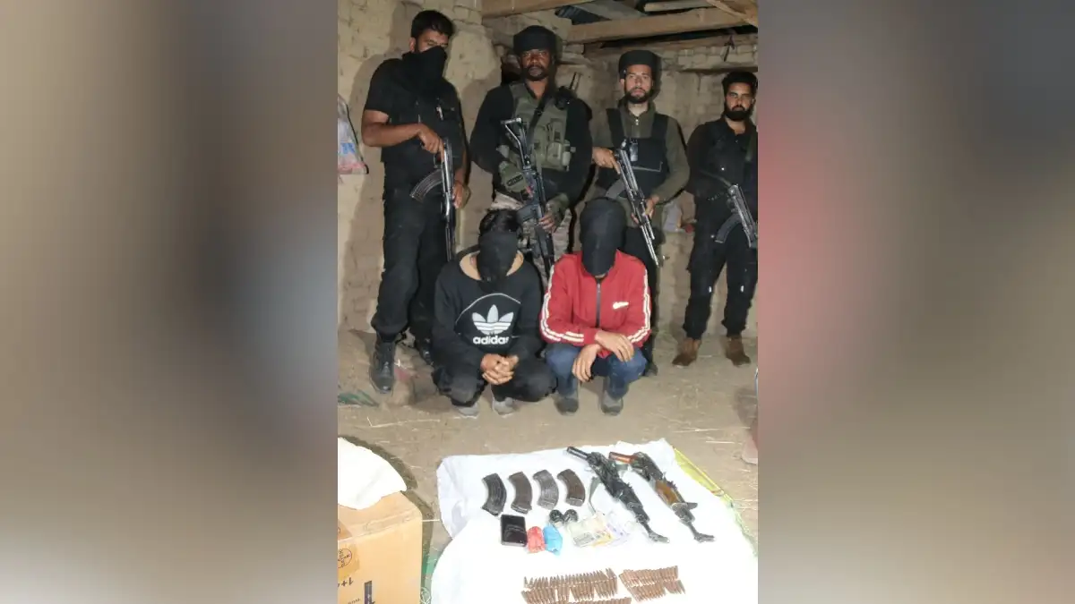 Two terrorist associates arrested with arms and ammunition in J-K’s Shopian