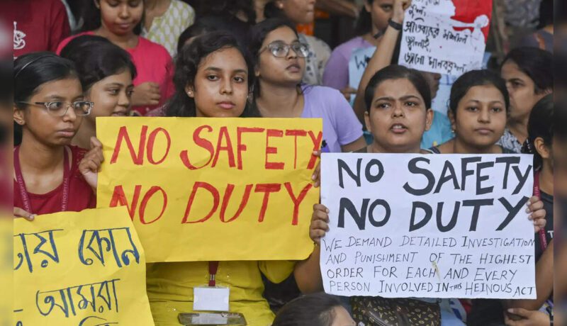 CCTV digital camera captured 2 accused dragging Kolkata gangrape survivor inside faculty: Report Protests in India after woman gang raped and burned to death ...