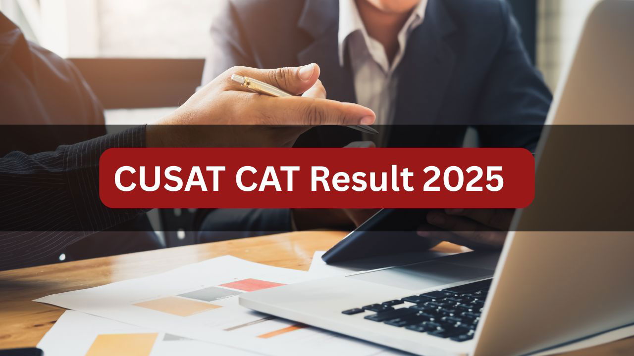 CUSAT CAT Result 2025 declared at cusat.ac.in, direct hyperlink right here