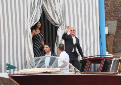Jeff Bezos' Venice wedding draws celebrities, protests : NPR