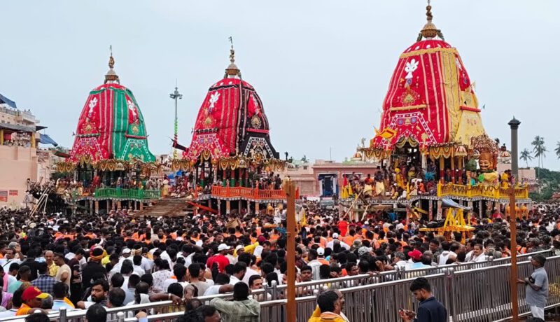 Massive devotee turnout marks Rath Yatra; chariots to renew journey on Saturday