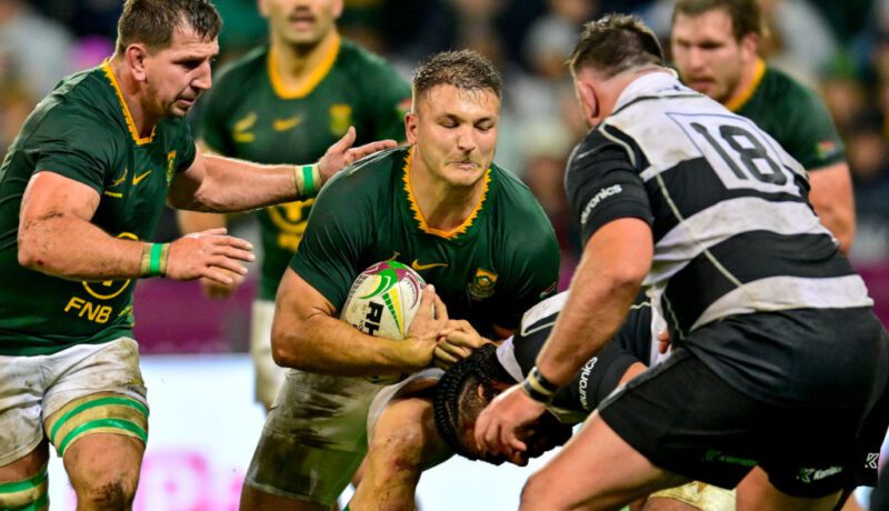 Rugby-Springboks centre Esterhuizen embraces hybrid function among the many forwards Esterhuizen embraces 'hybrid' role