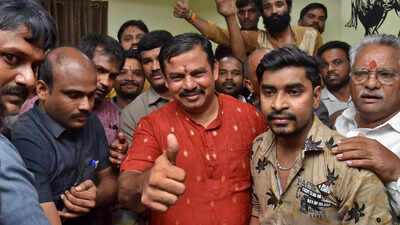 Telangana BJP MLA T Raja Singh resigns from social gathering amid management tussle Congress: Congress seeks special session to disqualify Telangana ...