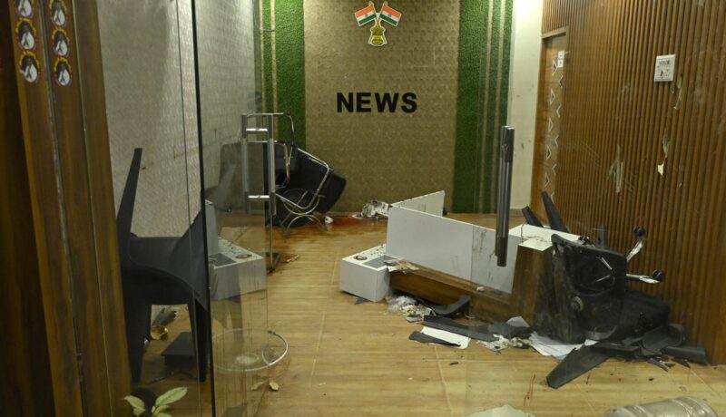 Teenmar Mallannas workplace vandalised for his feedback on Kavitha teenmar-mallannas-workplace-vandalised-for-his-feedback-on-kavitha