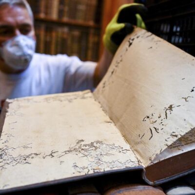 Hungarys oldest library preventing to save lots of 100,000 books from beetle infestation hungarys-oldest-library-preventing-to-save-lots-of-100,000-books-from-beetle-infestation