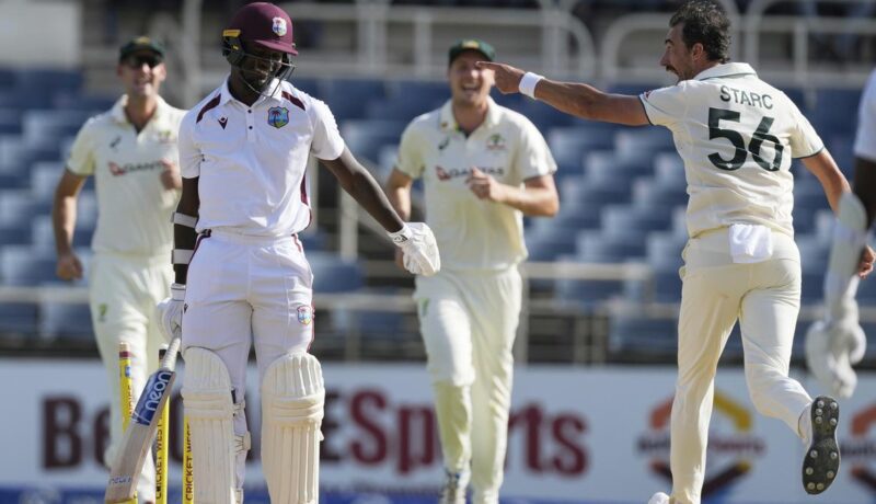 WI vs AUS: Starc takes 6 wickets for 9 runs as West Indies routed for 27 in Kingston wi-vs-aus:-starc-takes-6-wickets-for-9-runs-as-west-indies-routed-for-27-in-kingston