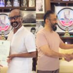 kamal-haasan-meets-rajinikanth-forward-of-rajya-sabha-oath-taking-ceremony;-footage-go-viral