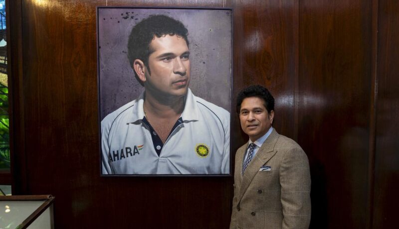 Sachin Tendulkars portrait unveiled in MCC Museum at Lords sachin-tendulkars-portrait-unveiled-in-mcc-museum-at-lords