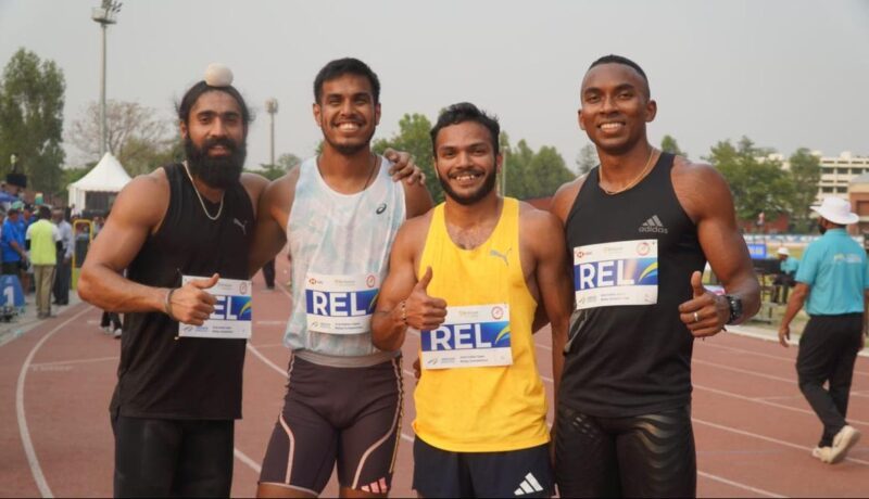 national-open-relay-carnival-|-gurindervir,-animesh,-manikanta-and-amlan-set-new-national-file-in-4x100m