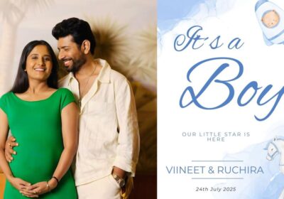 viineet-kumar-siingh,-spouse-ruchira-welcome-their-first-youngster