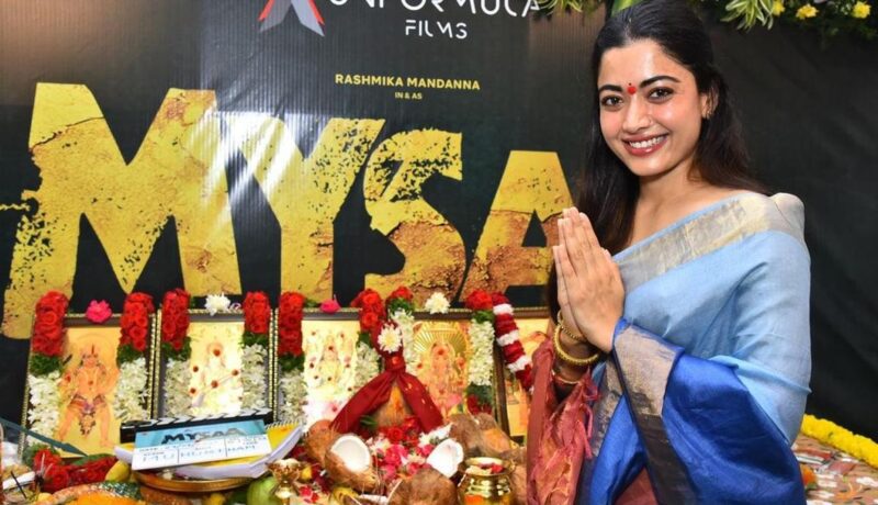 Rashmika Mandannas motion thriller Mysaa, directed by Rawindra Pulle, launched rashmika-mandannas-motion-thriller-mysaa,-directed-by-rawindra-pulle,-launched