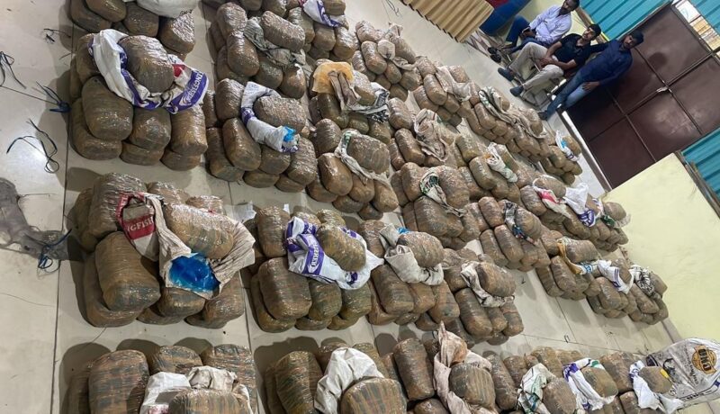 Telanganas EAGLE seizes 935 kilograms of marijuana price 5 crore telanganas-eagle-seizes-935-kilograms-of-marijuana-price-5-crore