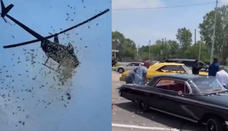 Generous Detroit man makes it rain money at his personal funeral, helicopter drops $5,000 Detroit Man Showers Over ₹4 Lakh In Cash At His Funeral In Last ...